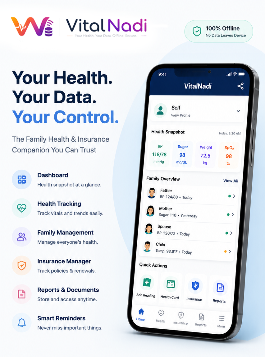 VitalNadi — Your Family Health & Insurance Companion
